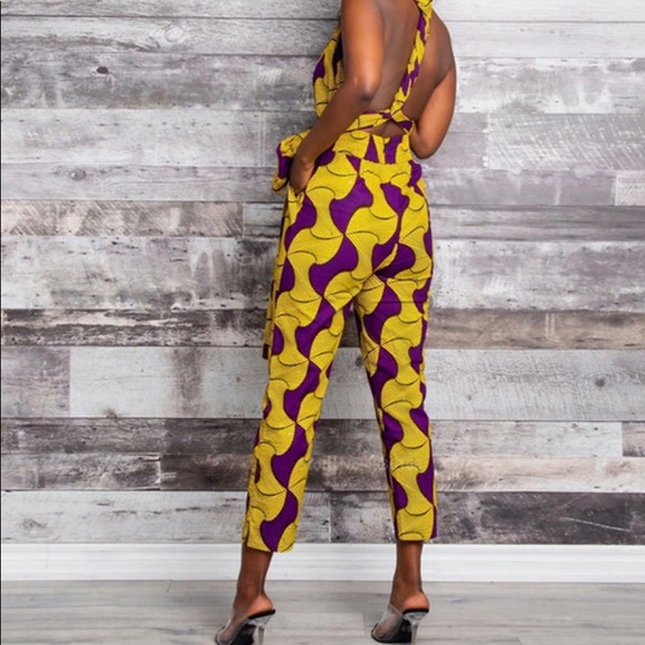 African Clothes in polyester jumpsuit - Picture 5 of 5